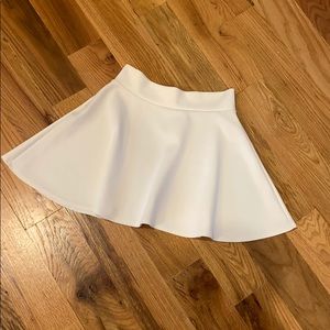 White Flare Mini Skirt